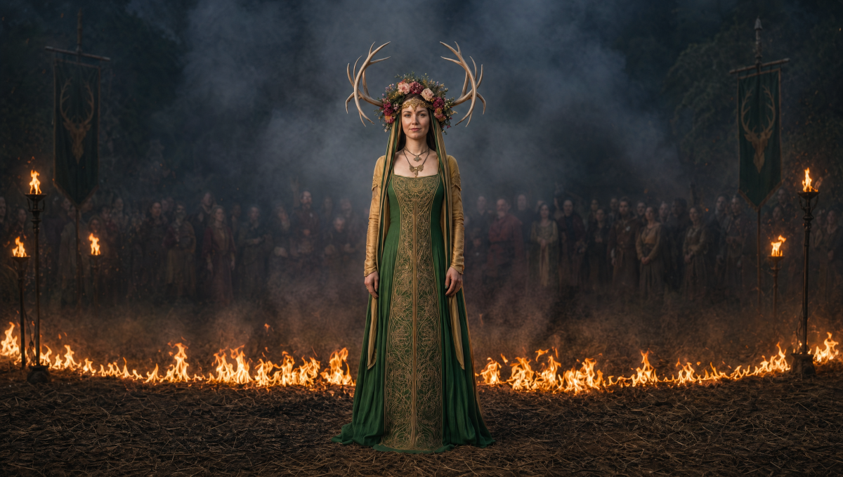 Beltane mystical fire ritual ceremony